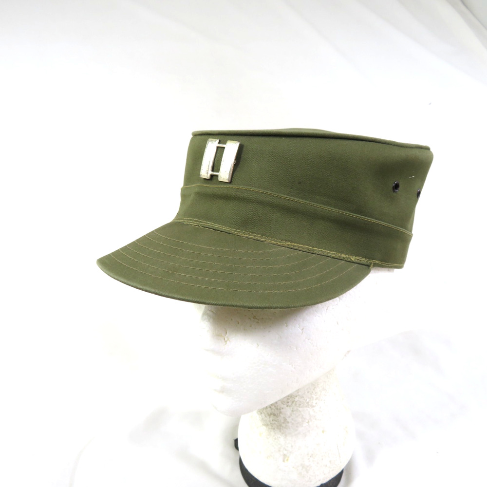 Military Spring Up Officers Cap Louisville Hat Company Sz 7 Vintage Army